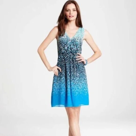 Ann Taylor Petite Sleeveless V-Neck Dress – Size 2P - Picture 4 of 4